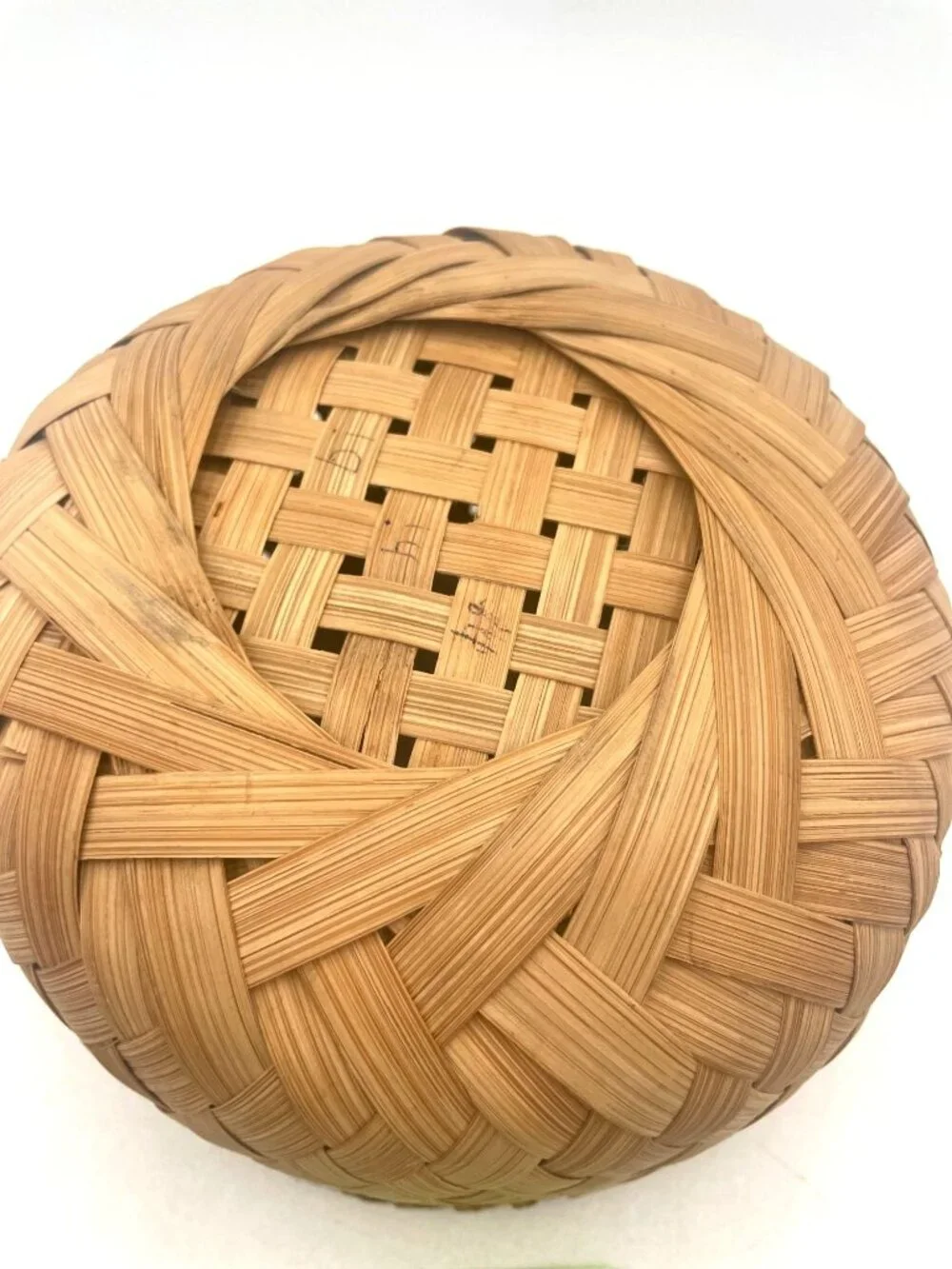 Handwoven Natural Bamboo Basket 7